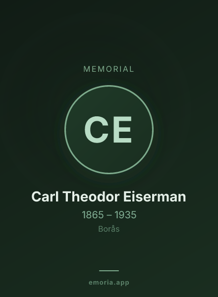 Memorial portrait of Carl Theodor Eiserman