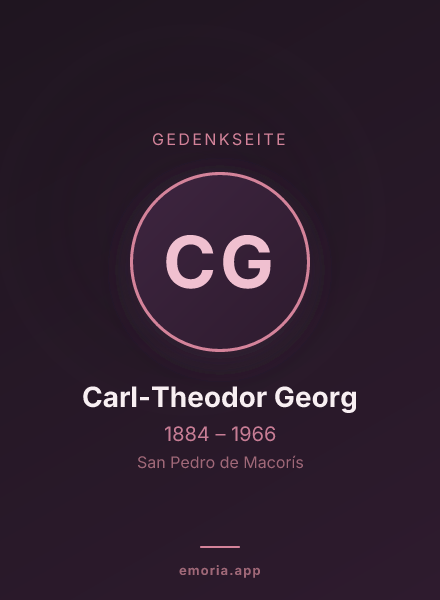 Gedenkportrait von Carl-Theodor Georg