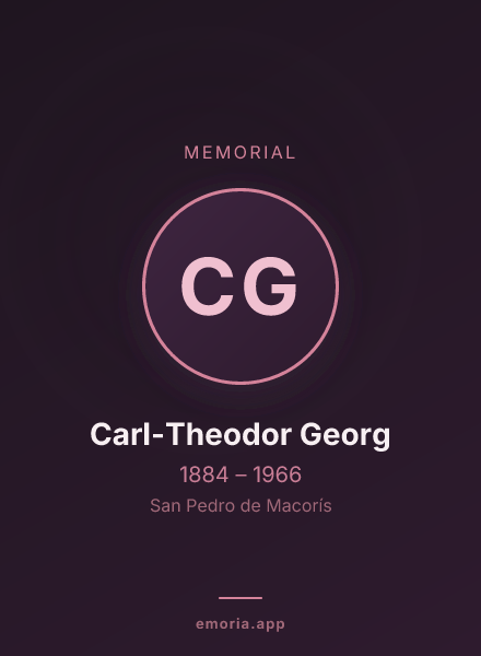 Memorial portrait of Carl-Theodor Georg
