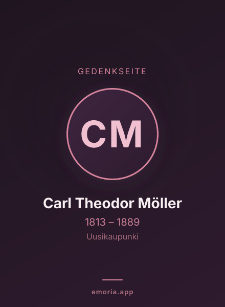 Gedenkportrait von Carl Theodor Möller