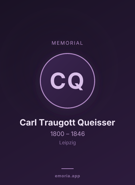 Memorial portrait of Carl Traugott Queisser
