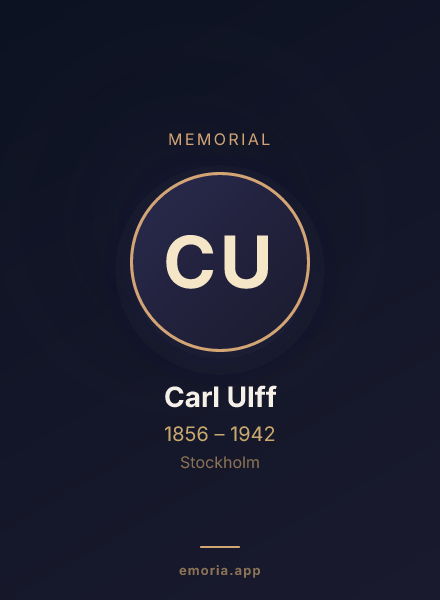 Memorial portrait of Carl Ulff