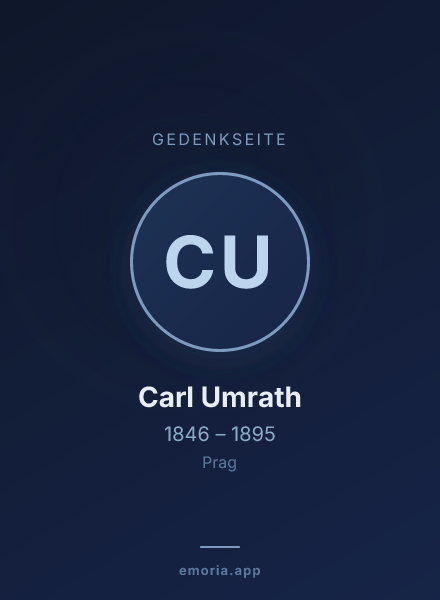Gedenkportrait von Carl Umrath