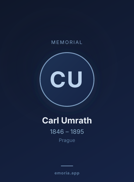 Memorial portrait of Carl Umrath