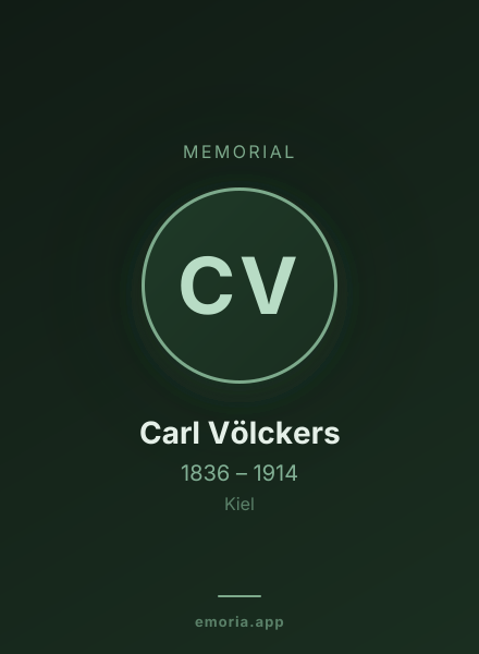 Memorial portrait of Carl Völckers