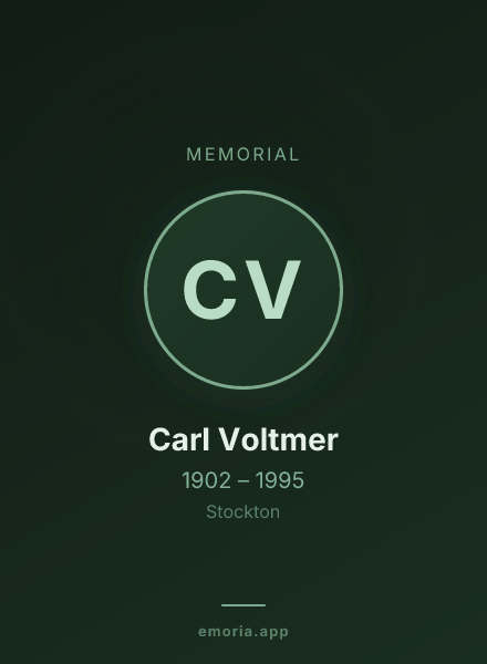 Memorial portrait of Carl Voltmer