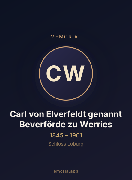 Memorial portrait of Carl von Elverfeldt genannt Beverförde zu Werries