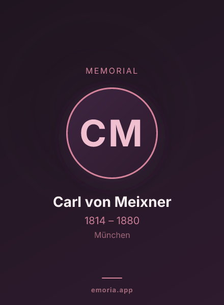 Memorial portrait of Carl von Meixner