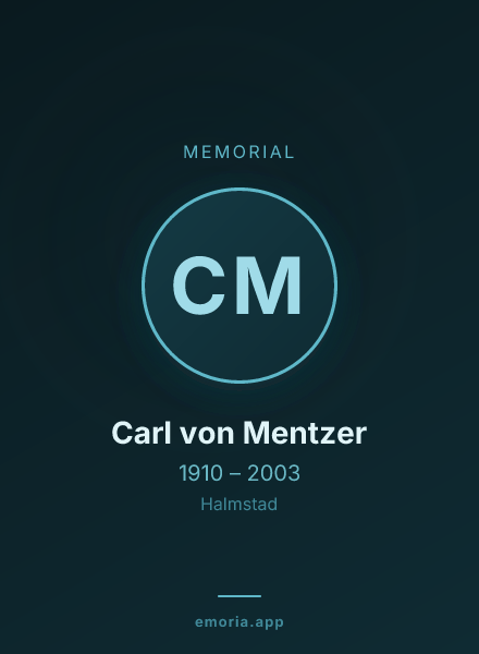 Memorial portrait of Carl von Mentzer
