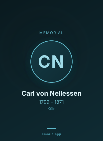 Memorial portrait of Carl von Nellessen
