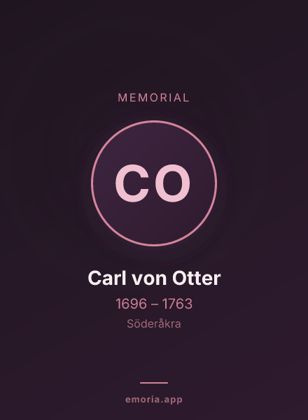 Memorial portrait of Carl von Otter