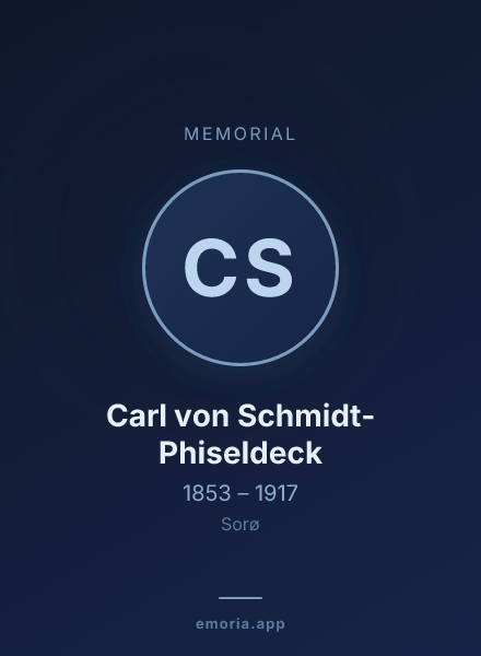 Memorial portrait of Carl von Schmidt-Phiseldeck