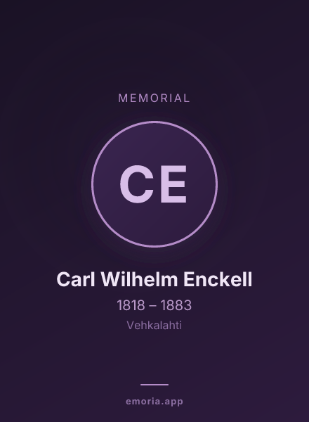Memorial portrait of Carl Wilhelm Enckell