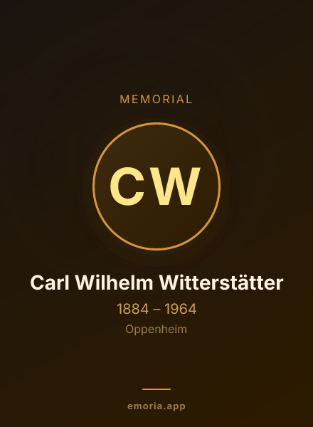 Memorial portrait of Carl Wilhelm Witterstätter