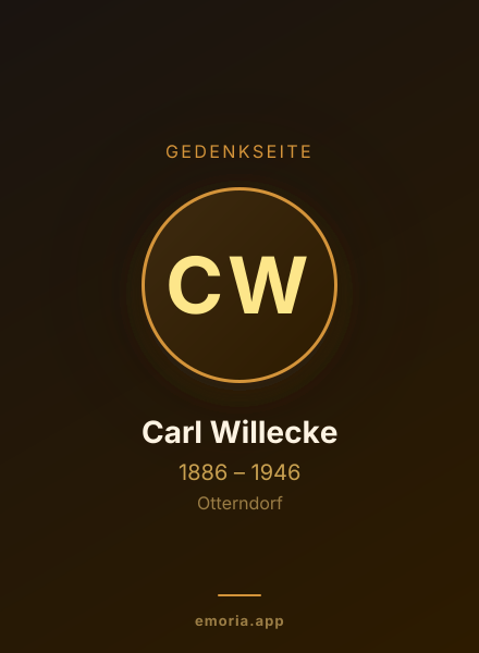 Gedenkportrait von Carl Willecke