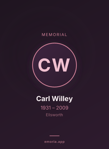 Memorial portrait of Carl Willey