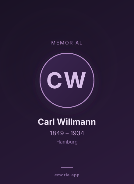 Memorial portrait of Carl Willmann