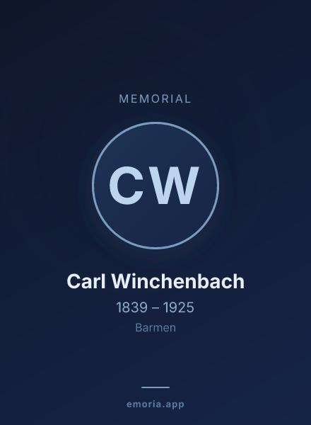 Memorial portrait of Carl Winchenbach