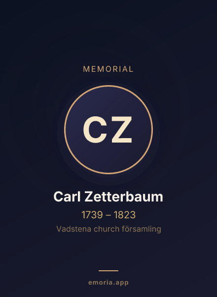 Memorial portrait of Carl Zetterbaum