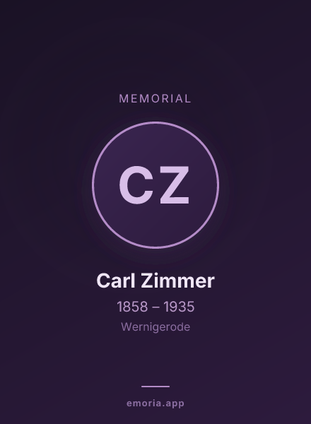Memorial portrait of Carl Zimmer