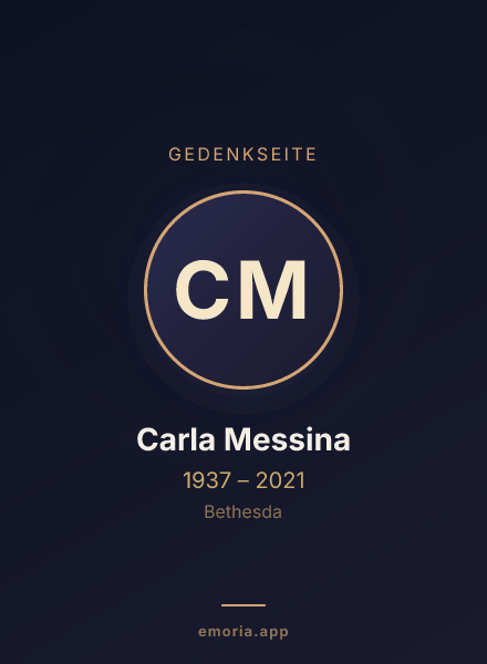 Gedenkportrait von Carla Messina