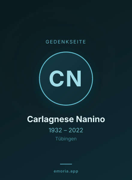 Gedenkportrait von Carlagnese Nanino