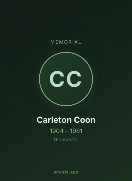 Memorial portrait of Carleton Coon