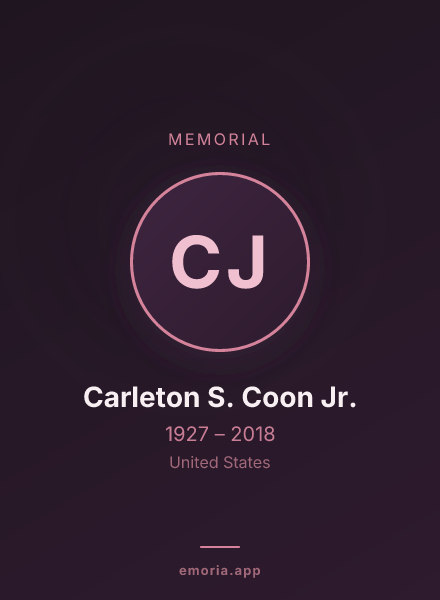 Memorial portrait of Carleton S. Coon Jr.