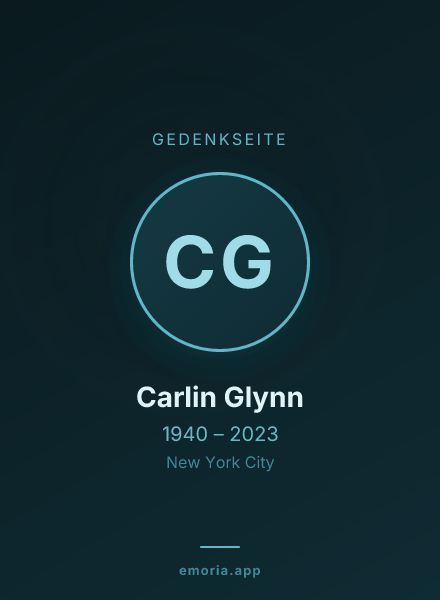 Gedenkportrait von Carlin Glynn