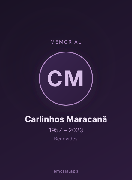 Memorial portrait of Carlinhos Maracanã