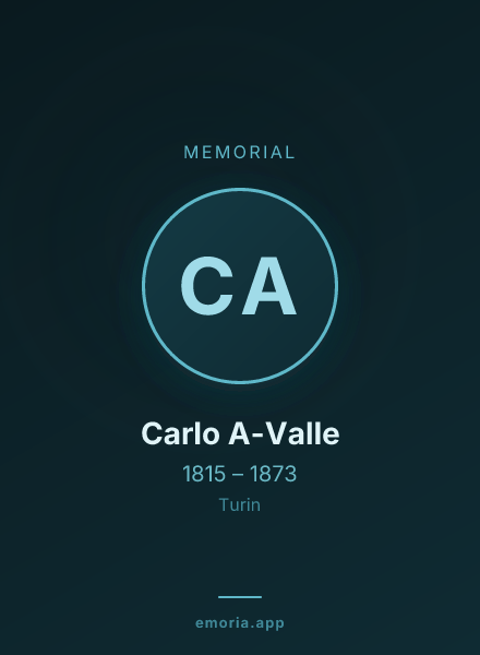 Memorial portrait of Carlo A-Valle