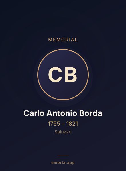 Memorial portrait of Carlo Antonio Borda