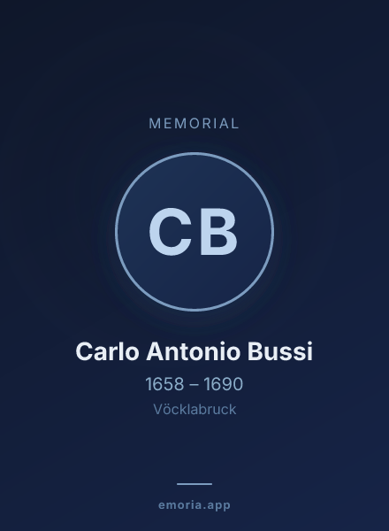 Memorial portrait of Carlo Antonio Bussi