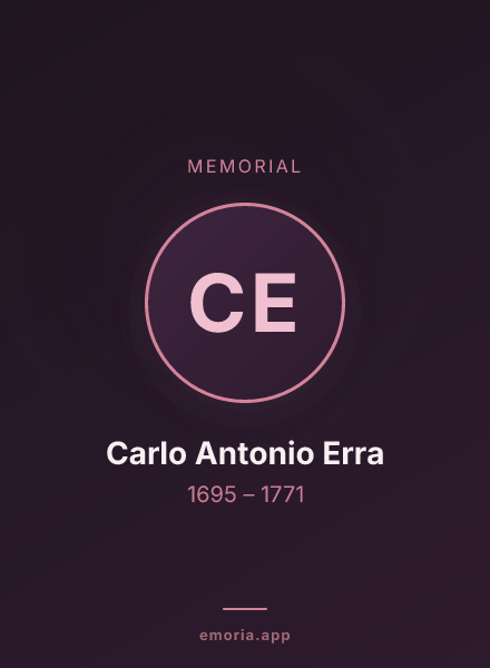 Memorial portrait of Carlo Antonio Erra