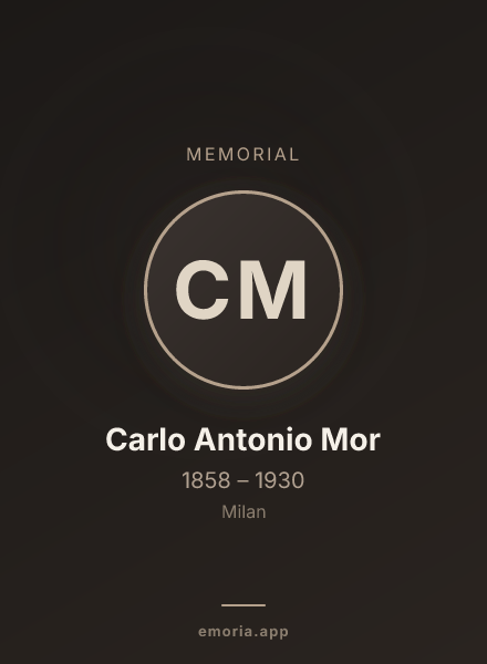 Memorial portrait of Carlo Antonio Mor