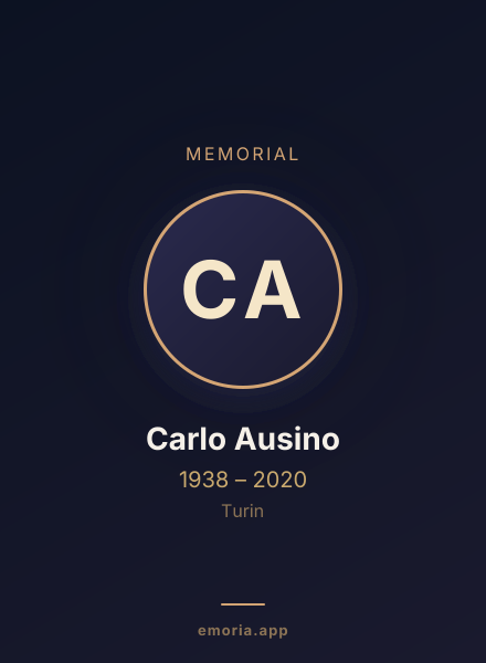 Memorial portrait of Carlo Ausino
