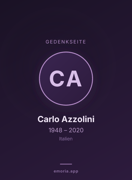 Gedenkportrait von Carlo Azzolini