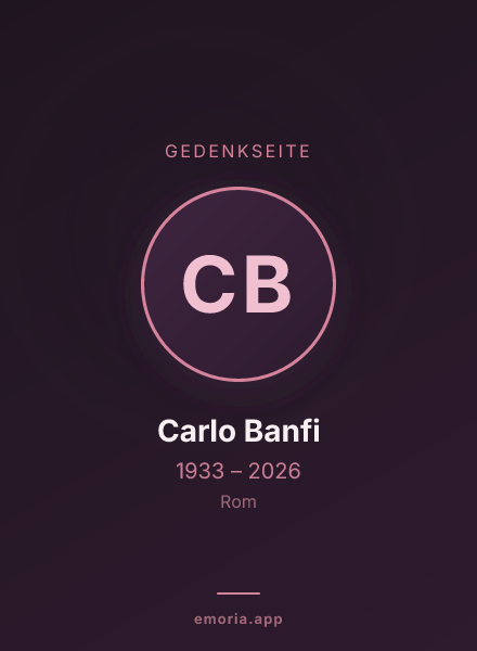 Gedenkportrait von Carlo Banfi