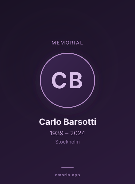 Memorial portrait of Carlo Barsotti