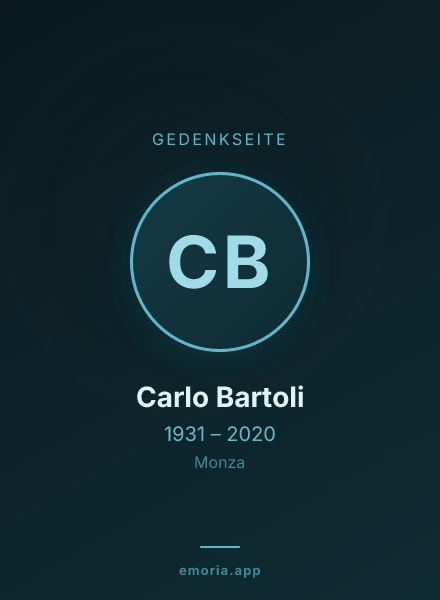 Gedenkportrait von Carlo Bartoli