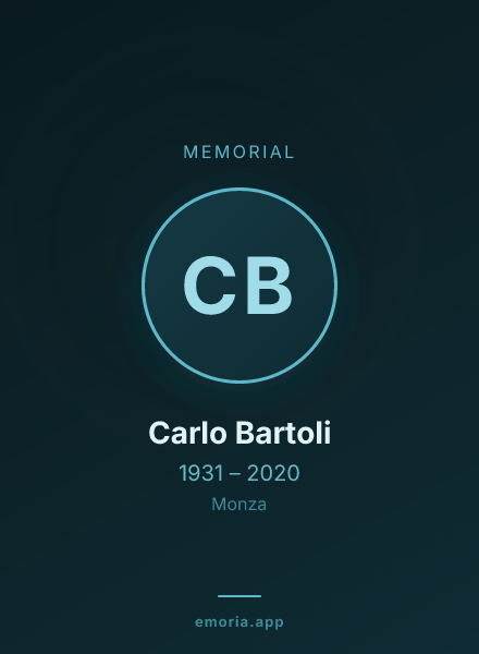 Memorial portrait of Carlo Bartoli