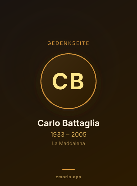 Gedenkportrait von Carlo Battaglia