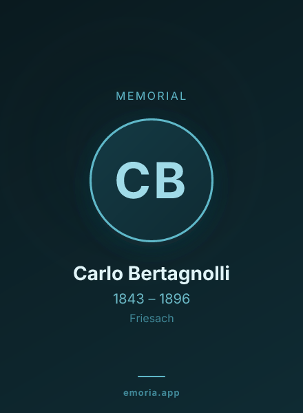 Memorial portrait of Carlo Bertagnolli