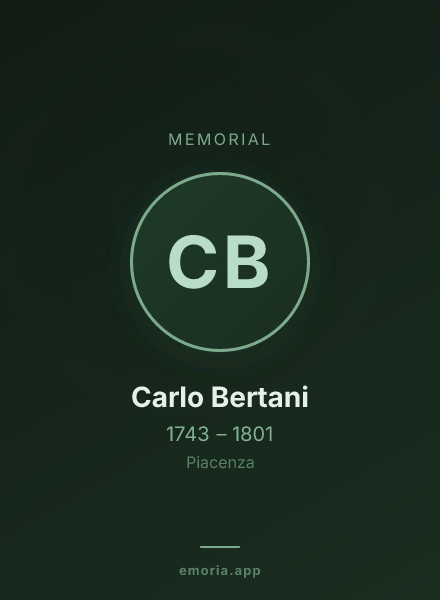 Memorial portrait of Carlo Bertani