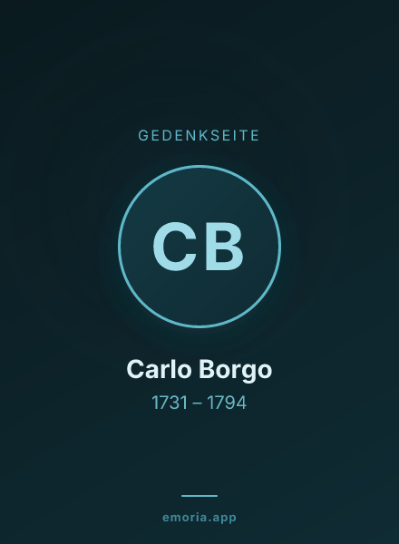 Gedenkportrait von Carlo Borgo