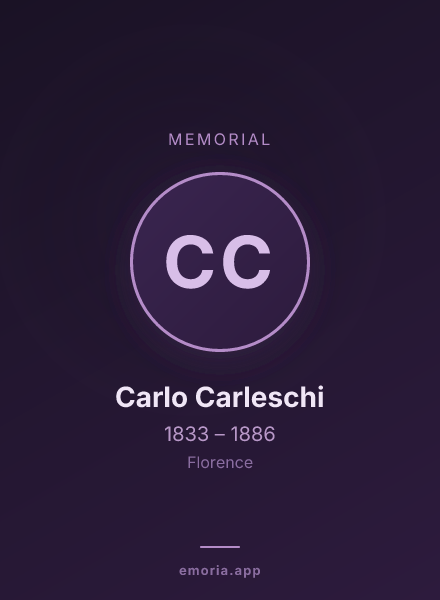 Memorial portrait of Carlo Carleschi