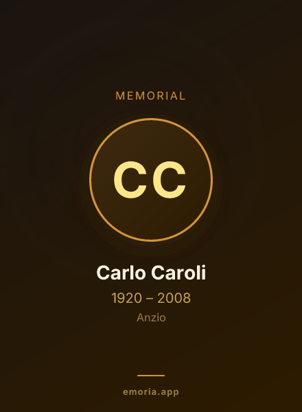 Memorial portrait of Carlo Caroli