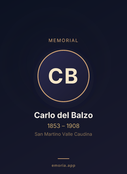 Memorial portrait of Carlo del Balzo