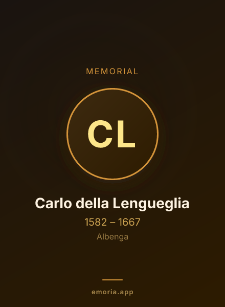 Memorial portrait of Carlo della Lengueglia