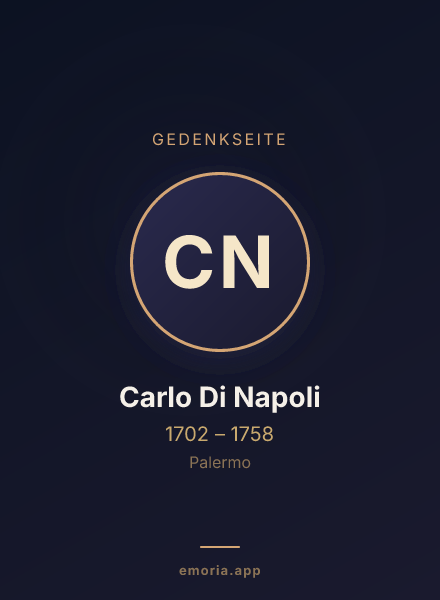 Gedenkportrait von Carlo Di Napoli